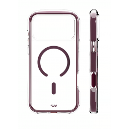 Чехол защитный VLP Bubble Case для iPhone 18 Pro Max, темно-вишневый